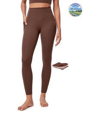 Compression Leggings with Pockets Tummy Control High Waist Yoga Pants